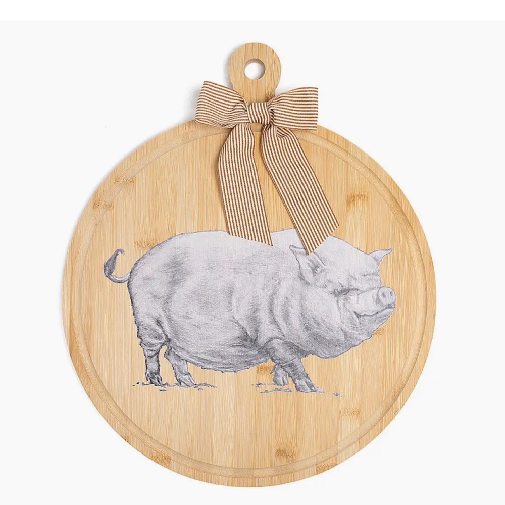 NIB Pig charcuterie platter/cutting board